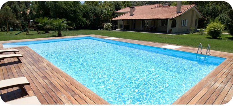 Liner piscine bleu clair